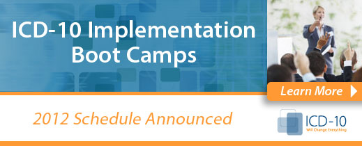 ICD-10 2012 Boot Camp Schedule